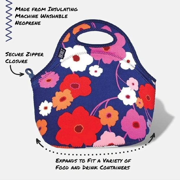 Built Gourmet Get Away Lunch Tote - black & white - Picture 7 of 11